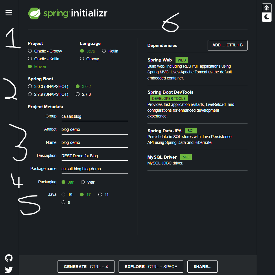 Setup Spring Boot